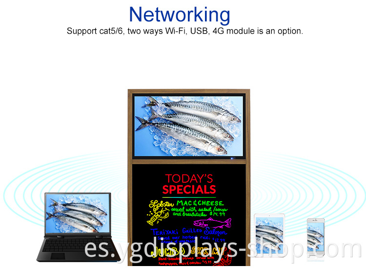 LCD signage display